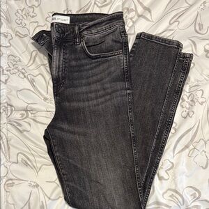 Zara Black Skinny Jeans High-Rise Classic